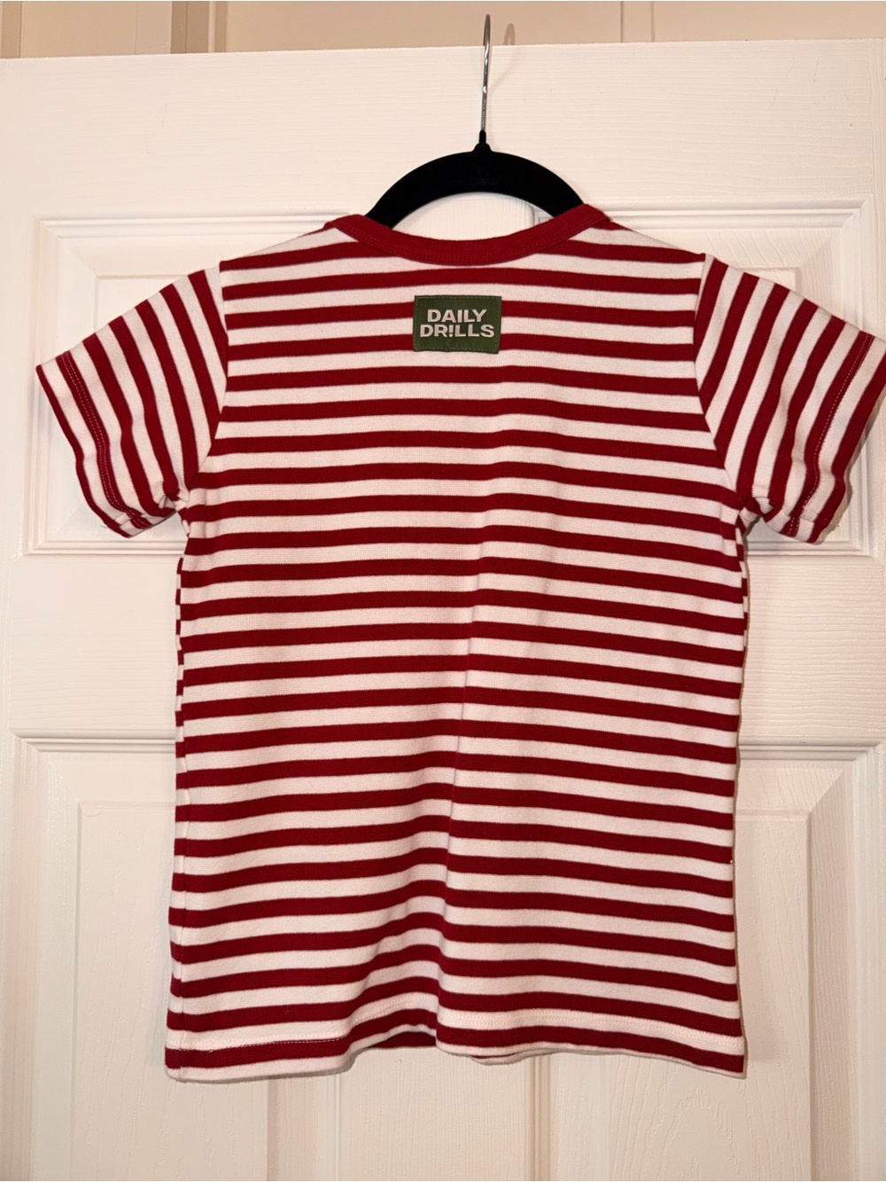 Striped cotton baby tee DAILY DRILLS